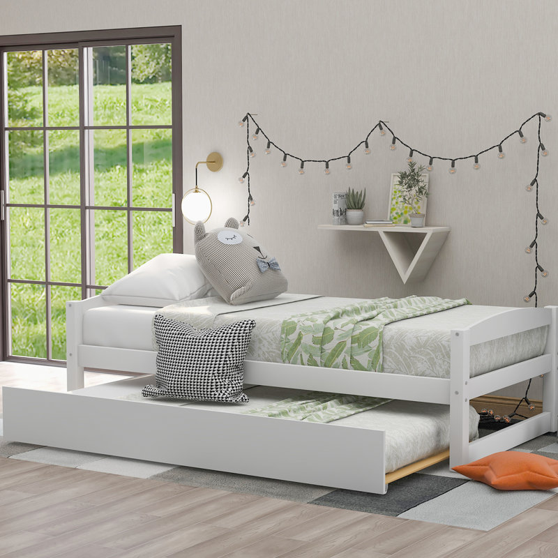 Harriet Bee Vosgan Solid Wood Daybed with Trundle & Reviews Wayfair